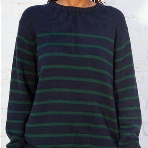 Brandy Melville Brianna Cotton Thin Stripe Sweater
